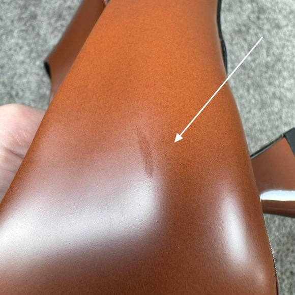 Sarto A-Diva Pumps Brown Leather Pointed Toe Kitten Heel Womens Size 9M - Picture 11 of 11